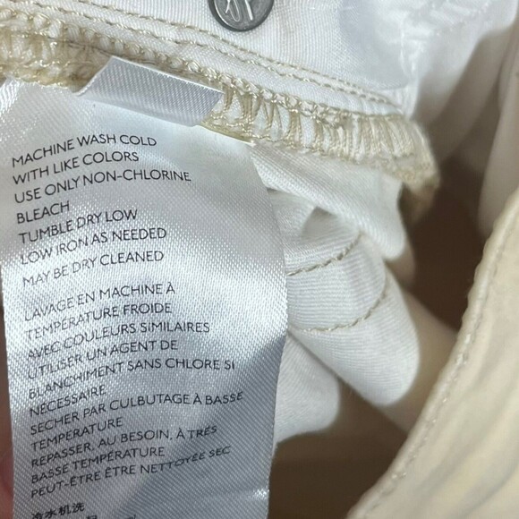 Free People We The Free Stella Velvet Pants Women’s Size 2 White High Rise - Picture 6 of 16